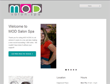 Tablet Screenshot of modsalonspa.com